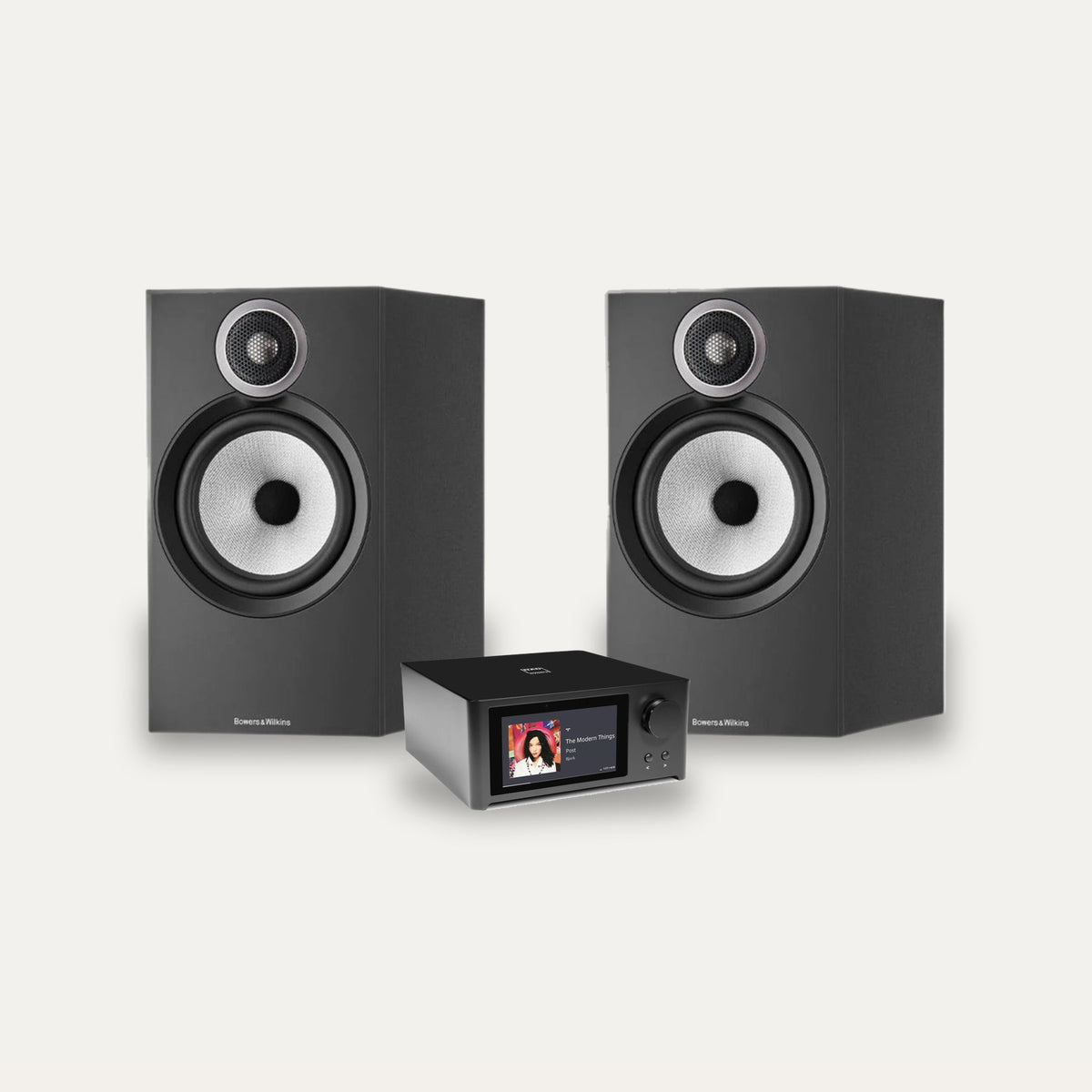 NAD C 700 V2 + Bowers & Wilkins 606 S3 Streaming System – Speaker Finish Black
