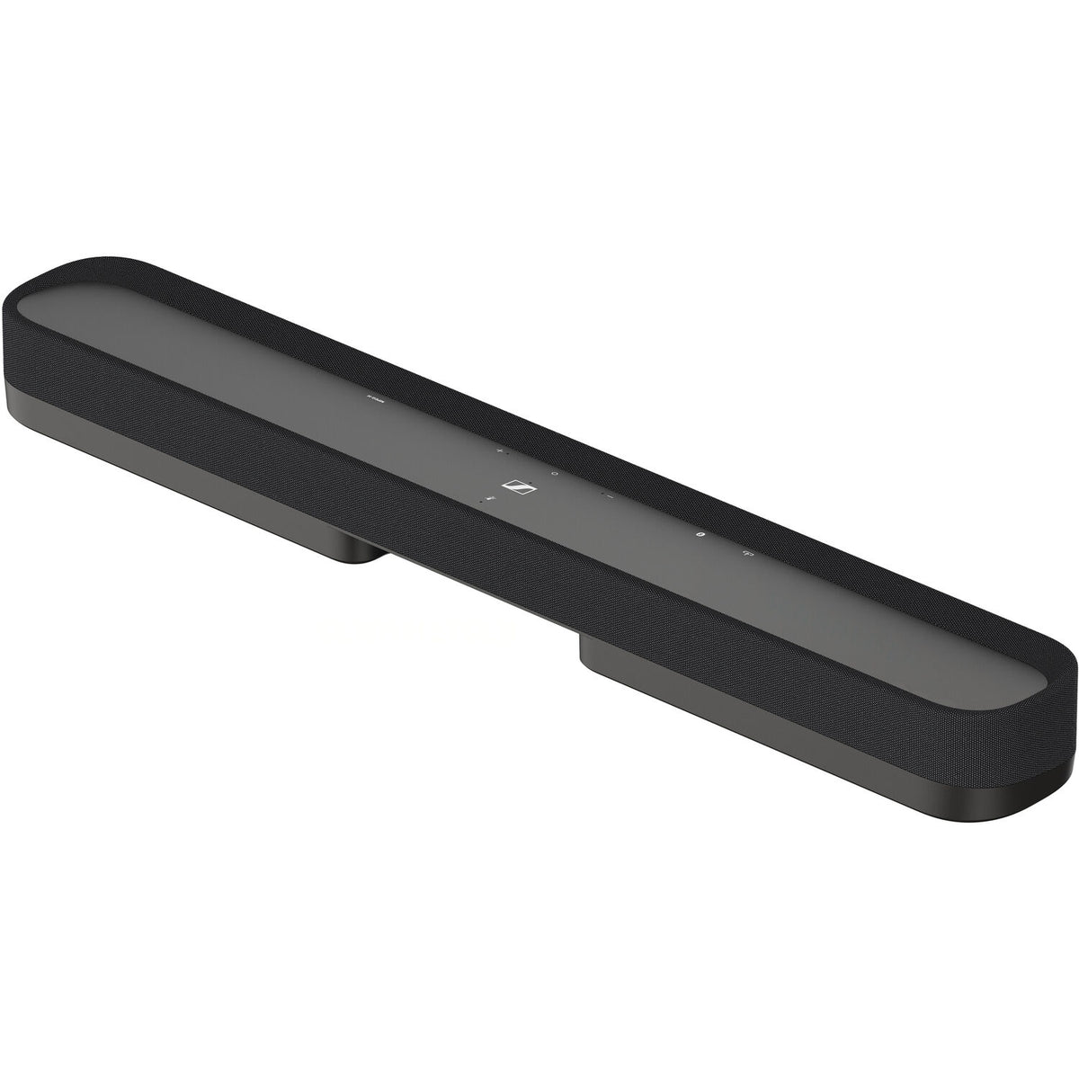 Sennheiser Ambeo Soundbar Mini for TV, sleek black soundbar with multiple speaker drivers and modern design.