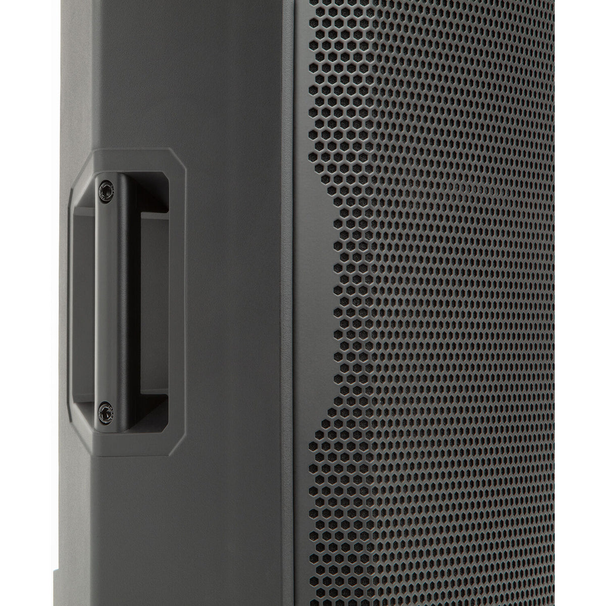 Alto Professional TS408 PA speaker system with a black speaker enclosure and control panel, designed for live sound reinforcement.