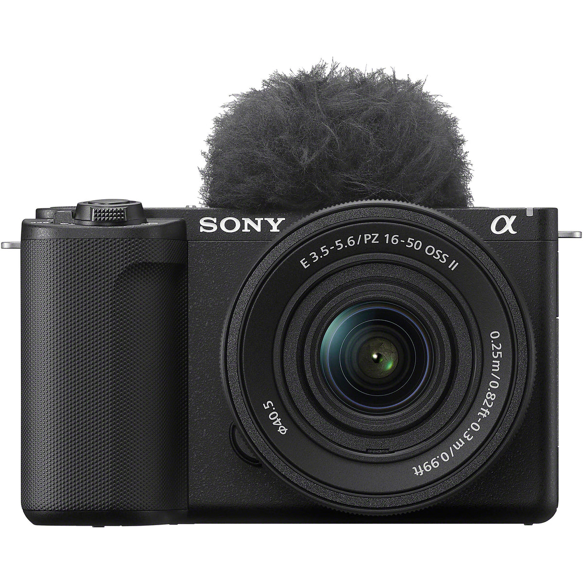 Sony ZV-E10 II video camera with 16-50mm zoom lens, compact mirrorless camera for high-quality video recording.