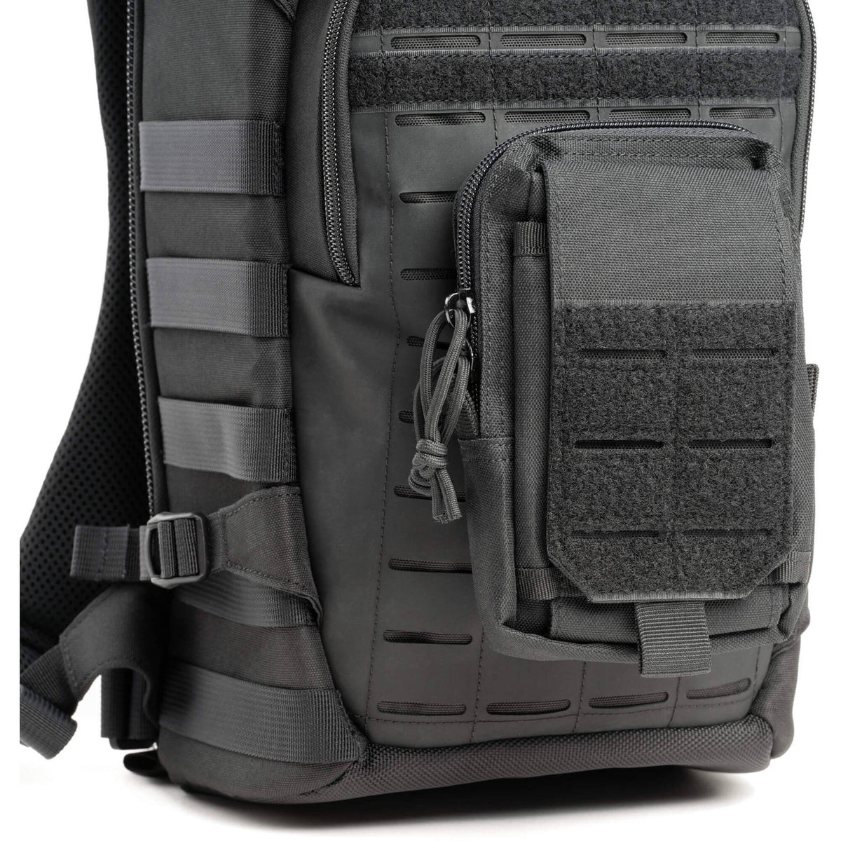 Think Tank DarkLight video equipment bag with padded compartments and adjustable straps for secure, organized gear storage.