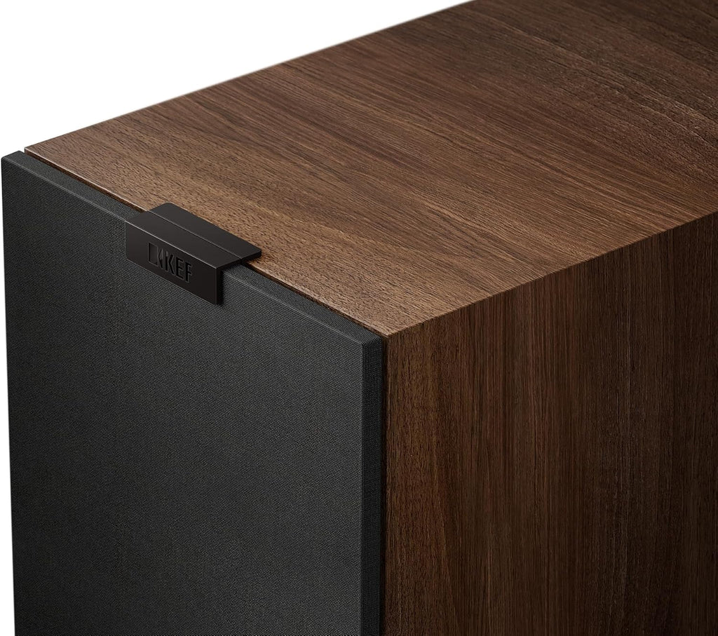 KEF Q11 Meta passive floorstanding speaker with sleek black finish and multiple drivers for high-quality sound.