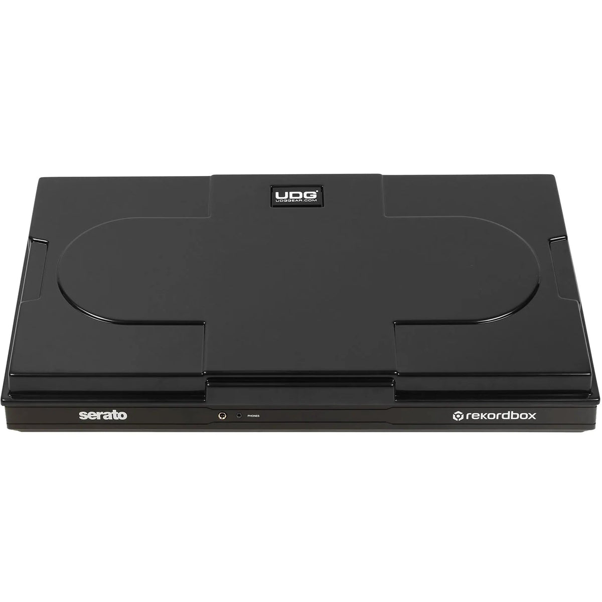 UDG Ultimate Pioneer DJ DDJ-FLX10 equipment cover in black, designed to protect DJ controller from dust and scratches.