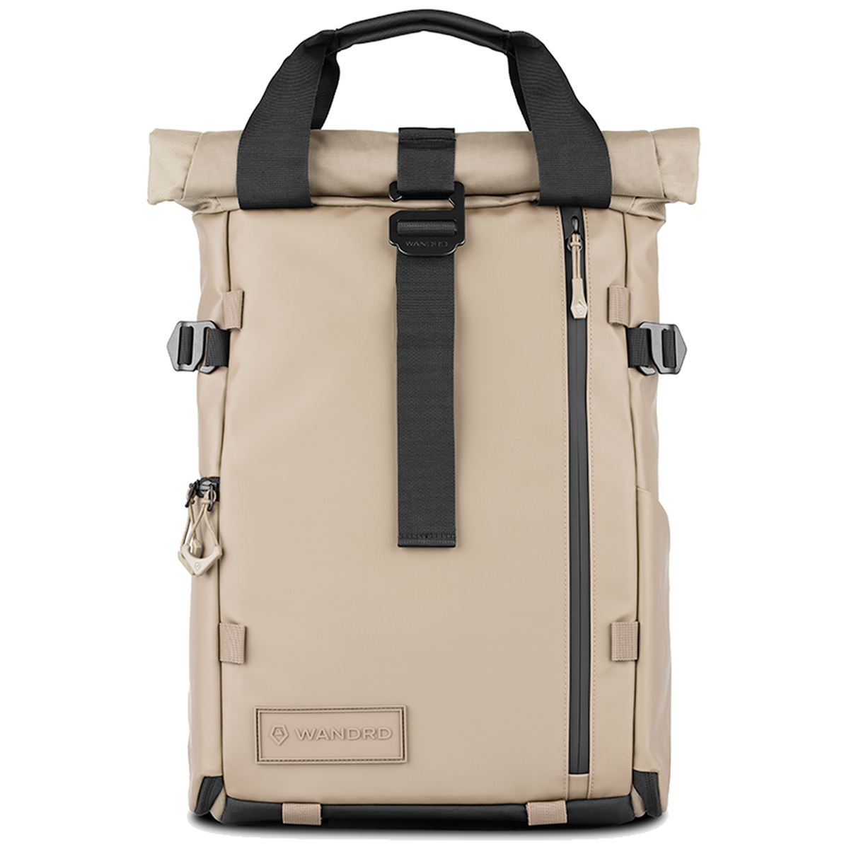 Wandrd Prvke 15L photo bundle bag in YumaTan with front view, designed for camera gear and video equipment storage.