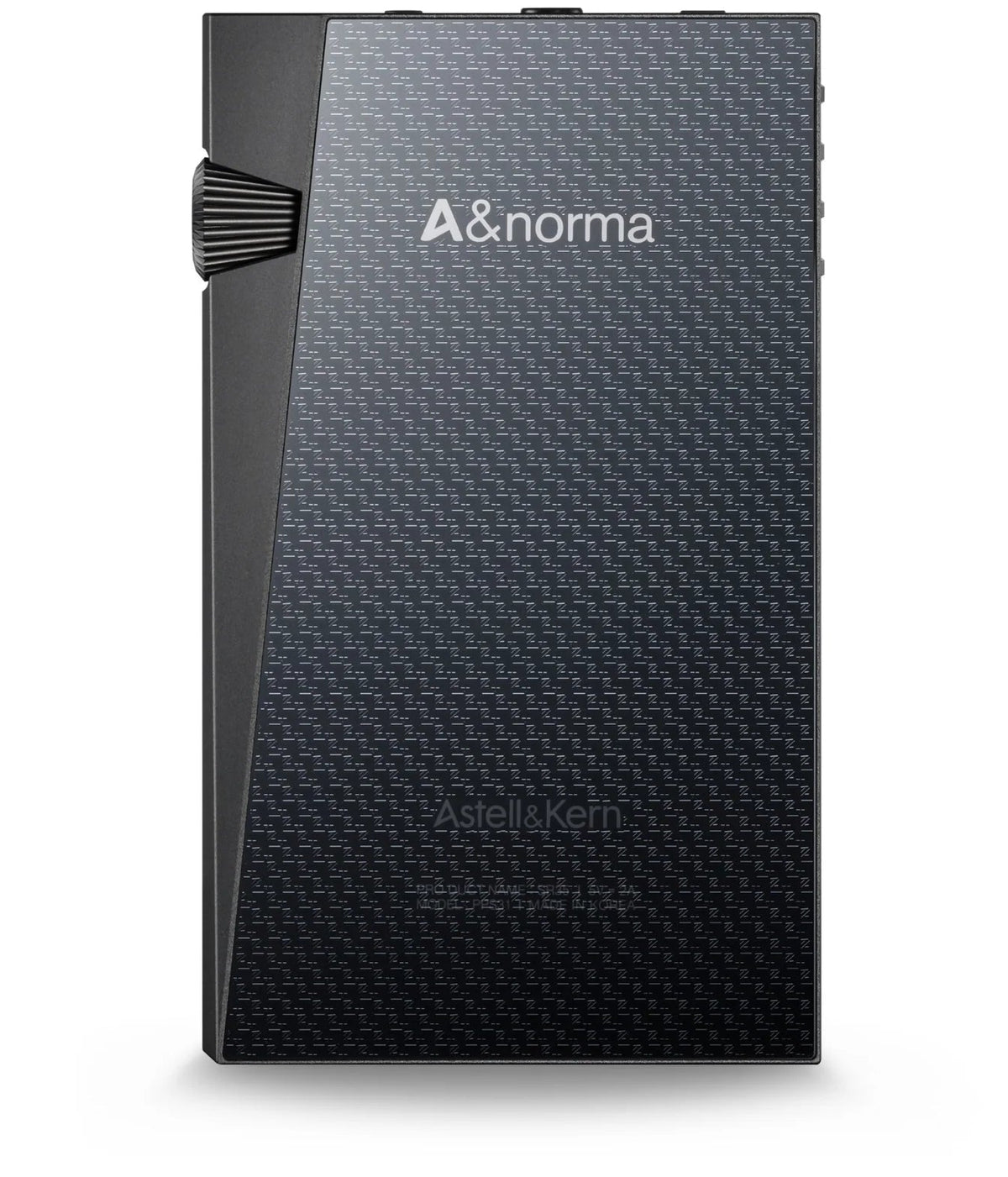 Astell&Kern A&norma SR35 portable music player with sleek design and touchscreen display, shown from the front.