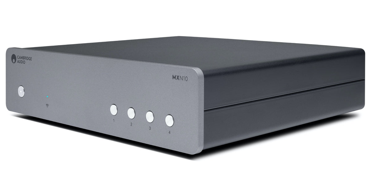 Cambridge Audio MXN10 network music streamer, black, front view