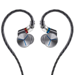 FiiO FA7S in-ear headphones with sleek design, detailed ear tips, and inline remote for high-quality audio and comfortable fit.