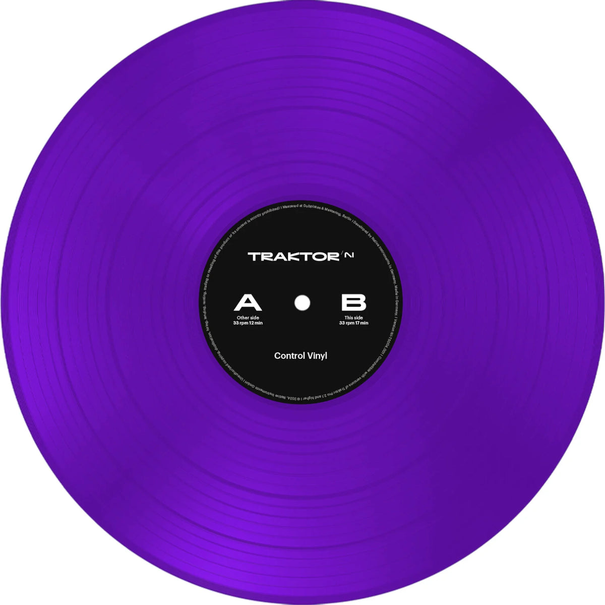 Native Instruments Traktor Control Vinyl timecode vinyls, purple alternate view 5