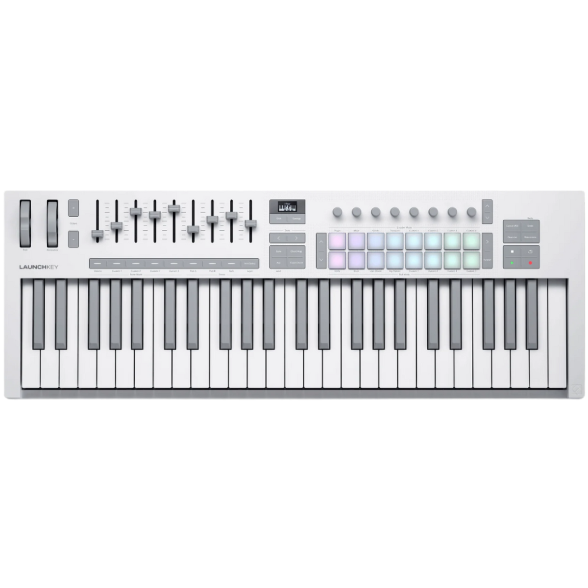 Novation Launchkey 49 MK4 MIDI keyboard, in white