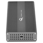 OWC USB4 Hub, top view showing side security slot