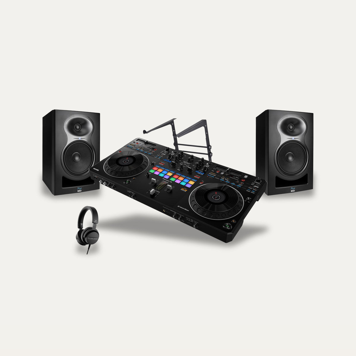 Pioneer DDJ-REV5 + Beyerdynamic DJ 300 PRO X + Kali LP-6 V2 DJ Studio Set – Monitor Colour Black