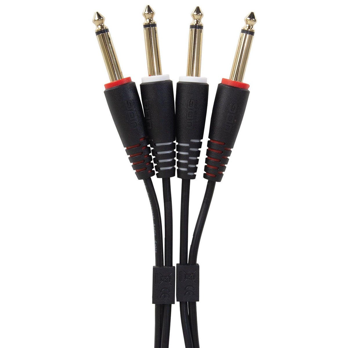 UDG Ultimate Audio Cable Set 1/4'' Jack - 1/4'' Jack Black Straight 3m (U97004BL trs - trs cables, black set view 2