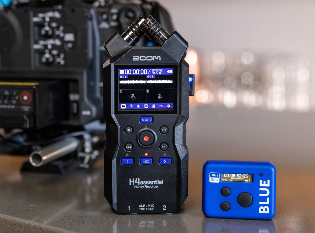 Zoom H4essential handheld audio recorder, in black