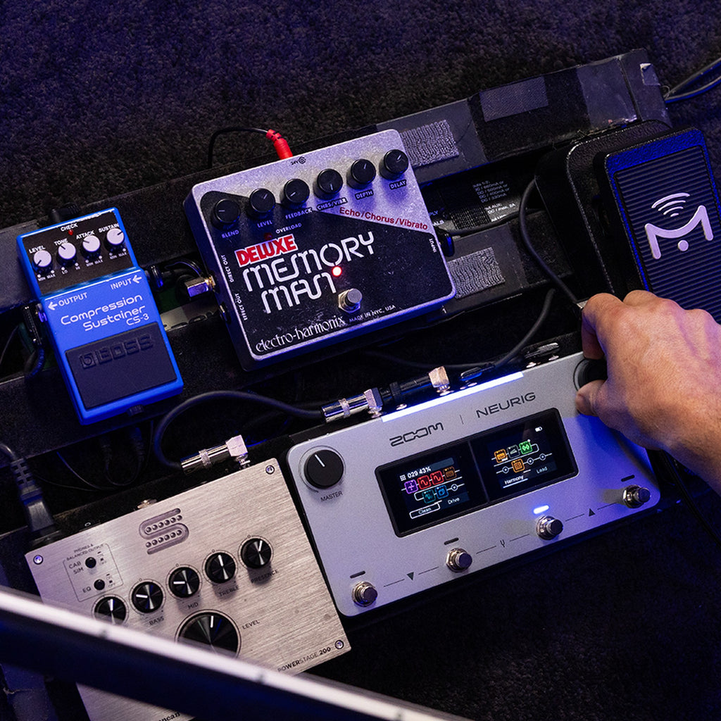 Zoom NEURIG on Ben Weinman's pedalboard